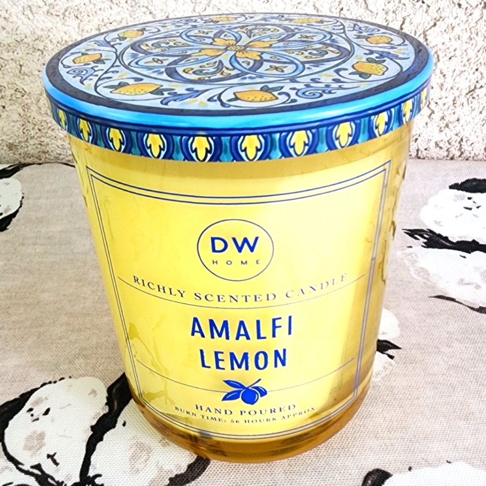 DW Home Candle Amalfi Lemon Soy Blend Scented 2-Wick 15.3 oz. NEW